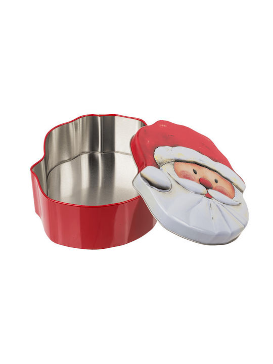 Out of the Blue Out of the Blue Weihnachtsmann Metall Container 18x15x6.5x6.5cm
