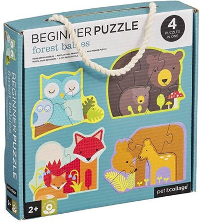 Kids Puzzle Forest Animals for 2+ years+ Years 18pcs Petit Collage