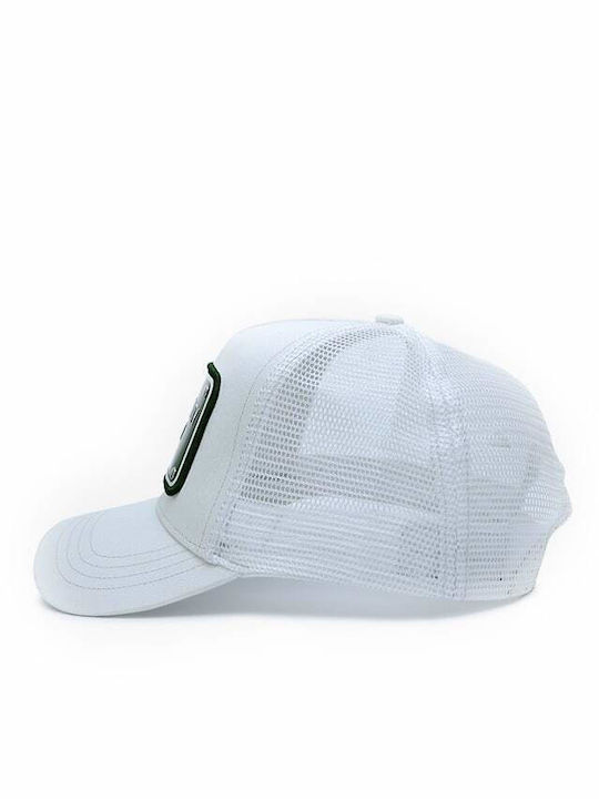Jockey cu plasă Alb