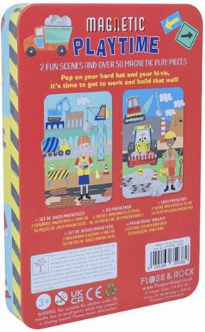 Floss & Rock Jucărie de Construcție Magnetică Playtime Endless Fun - Construction pentru Copii 3++ Ani