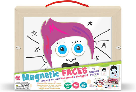 Fiesta Crafts Μαγνητικό Παιχνίδι Κατασκευών Faces Activity Box