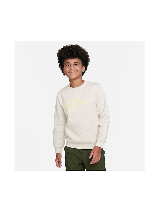 Nike Kids Sweatshirt with Hood White