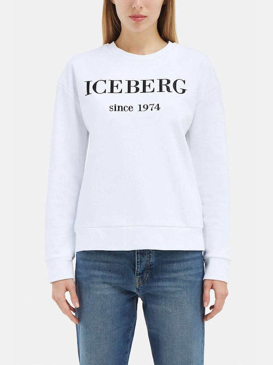 Iceberg Logo Tricou alb E0126330101101