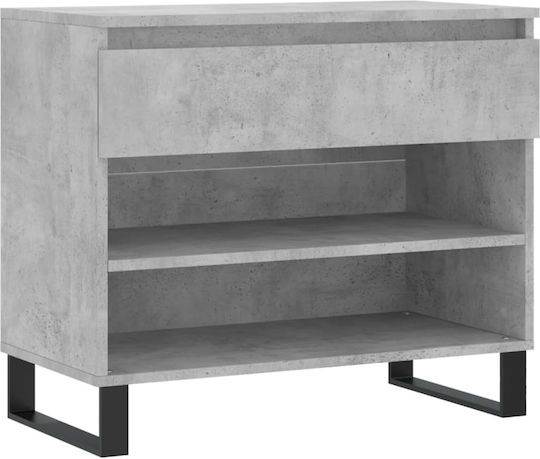 Wooden Shoe Organizer with 2 Shelves Gray 70x36x60cm 831448 Wooden Shoe Organizer with 2 Shelves Gray 70x36x60cm 831448