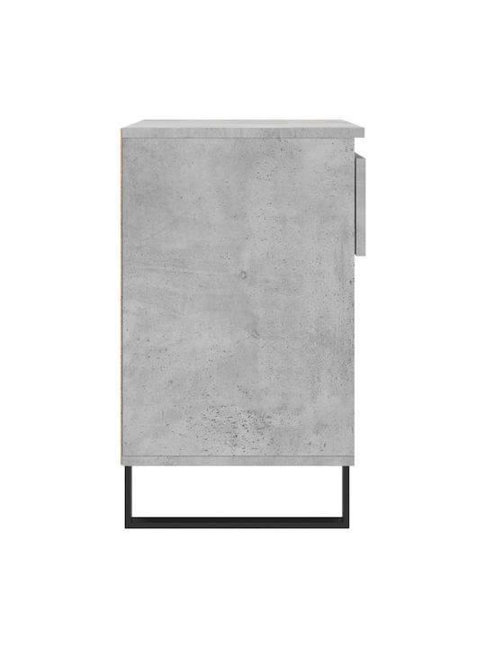 Ξύλινη Παπουτσοθήκη με 2 Ράφια Γκρι Μ70xΠ36xΥ60cm