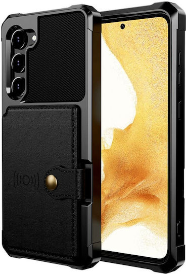 HappyCase Wallet Σιλικόνης 0.5mm Μαύρο (Galaxy S23)
