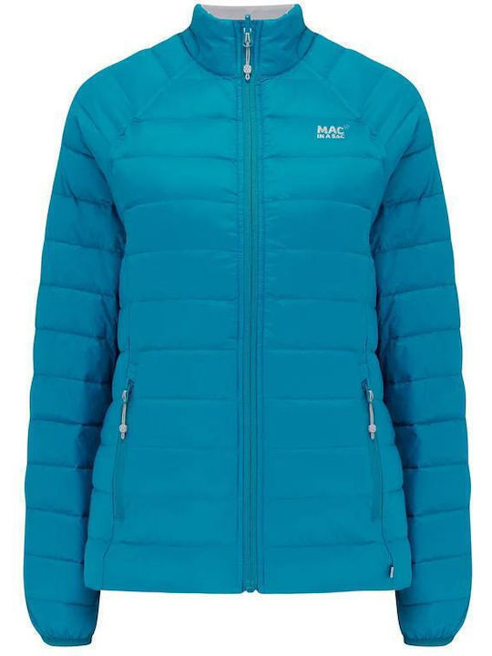 MAC In a Sac Polar Women's Short Puffer Jacket Double Sided for Winter Light Petrol