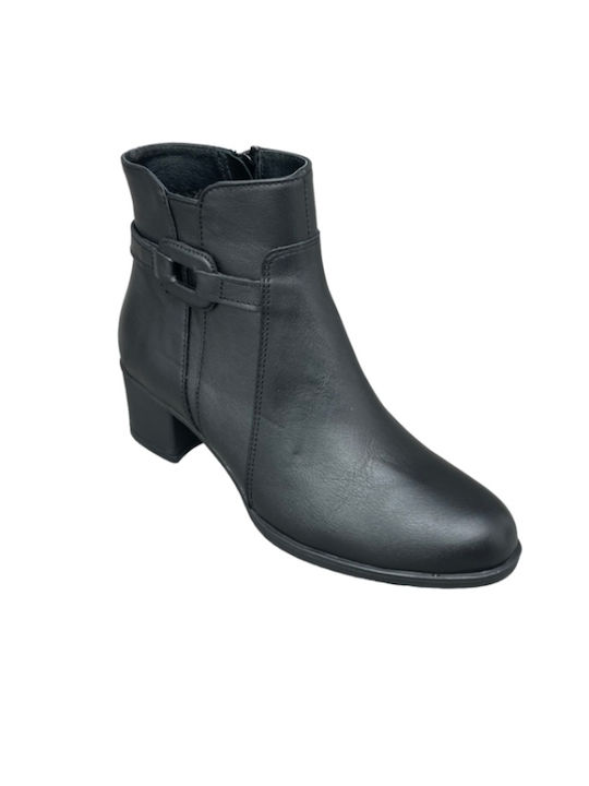 Softies Leder Damen Knöchelstiefel Schwarz