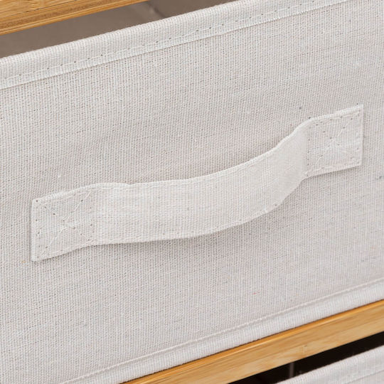 Συρταριέρα Креватокамарас Дървена Tidy Box с 6 чекмеджета Бежов 66x33x78.5бр