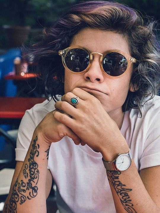 Chpo Vanessa Sunglasses Κίτρινα with Mixed Frame & Black Lens Chpo Vanessa Sunglasses Κίτρινα with Mixed Frame & Black Lens