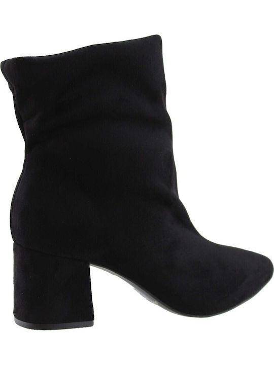Wildleder Stiefeletten Damen Schwarz