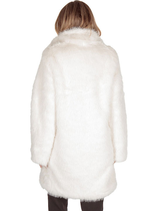Women's Long Fur White