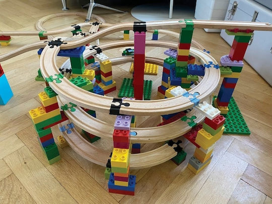 Toy2 Track Connector Builder Set Eisenbahnzubehör für 3+ Jahre alt+ Jahre