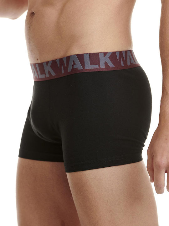Herren Boxershorts Black/Blue/Bordeaux 2Packung