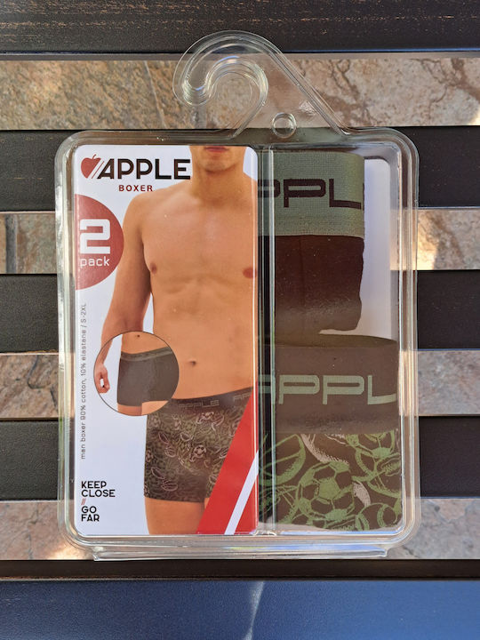 Men's Boxers Black/Green-Sporty 2Pack