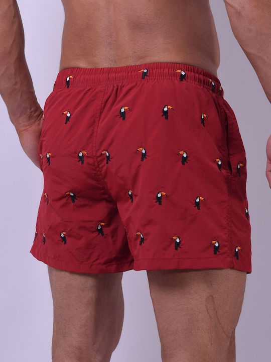 Warren Webber Men's Swimwear Shorts Red