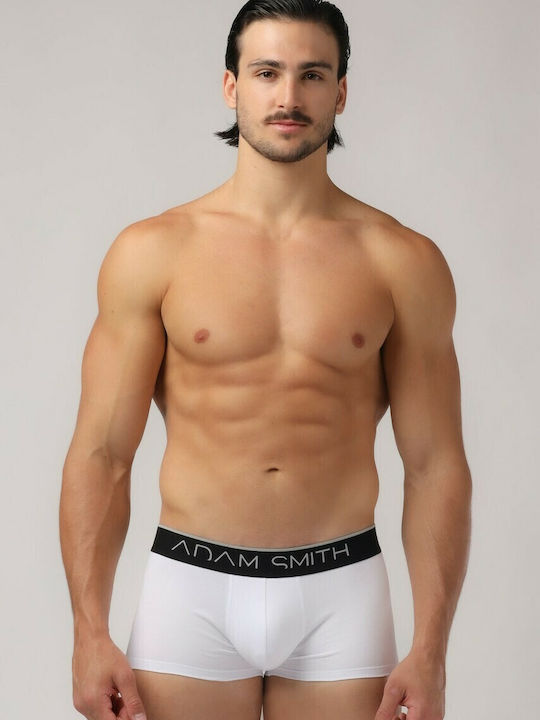Adam Smith Men's Boxer White
