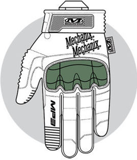 Mechanix Wear Militärhandschuhe in Braun Farbe