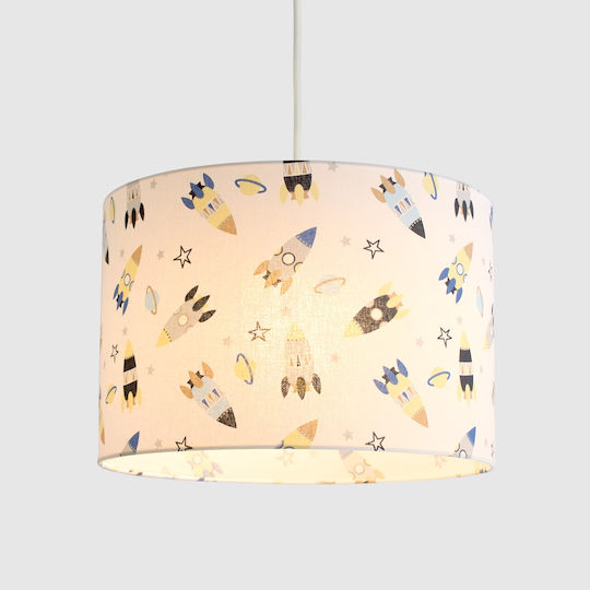 Veis Einfaches Licht Kinderdeckenleuchte Deckenleuchte 15W mit Fassung E27 Weiß 35x24cm