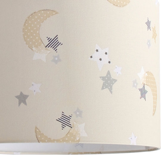 Veis Einfaches Licht Kinderdeckenleuchte Deckenleuchte 15W mit Fassung E27 Beige 35x24cm