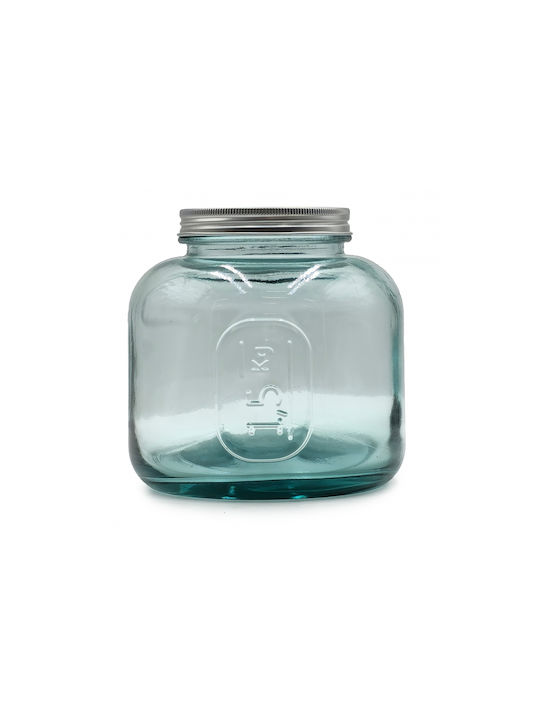Glass Drops Vase Allgemeine Verwendung mit Deckel Glas Transparent 1500ml