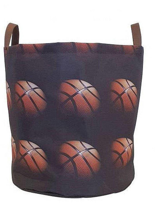 Lyc Sac Kids Fabric Toy Storage Basket Basketball Multicolour