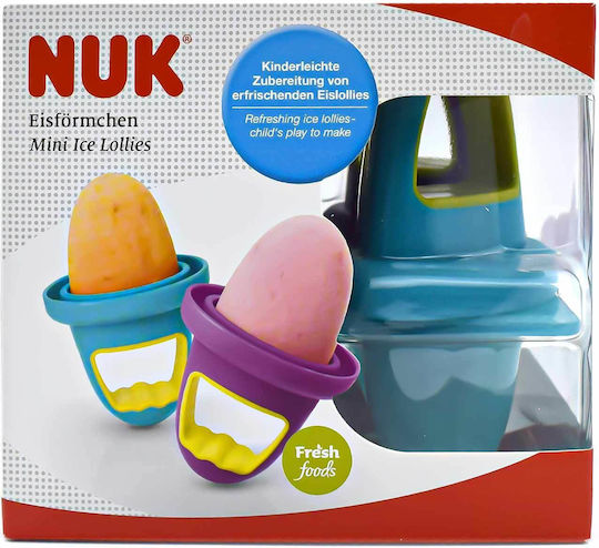 Nuk Multicolour Plastic Container For 6+ Months 4 Pieces