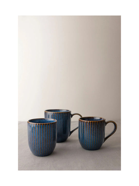 Dutch Rose Becher Keramik Blau