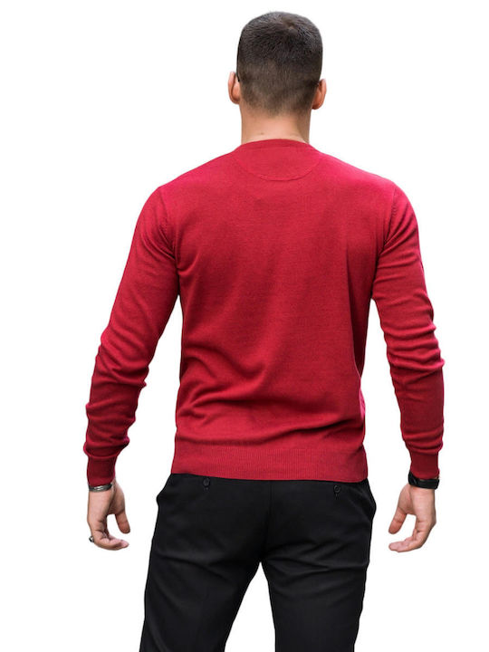 Camaro Men's Long Sleeve Sweater BORDO