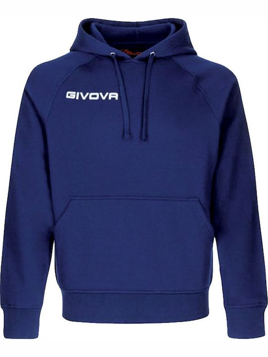 Felpa Con Cappuccio Φούτερ με Κουκούλα Navy Μπλε
