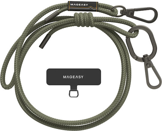 SwitchEasy Back Cover Metalic cu Curea Verde (iPhone)