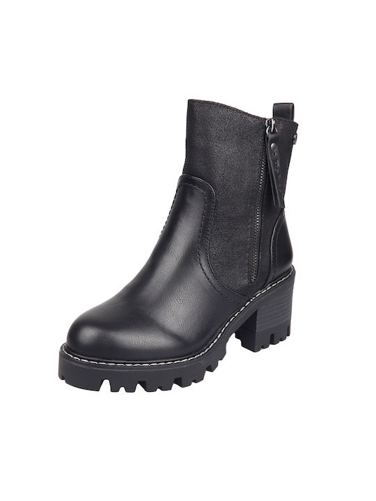 Refresh Damen Knöchelstiefel Schwarz