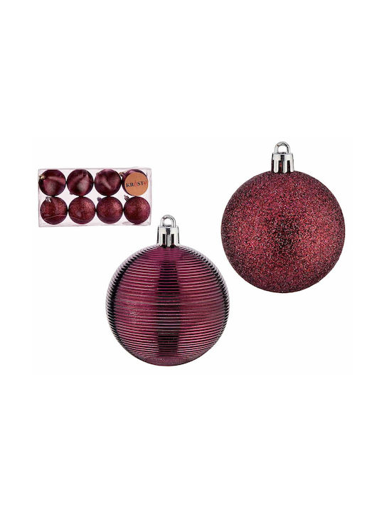 Krist+ Ornament de Crăciun Set Plastic Red 6buc