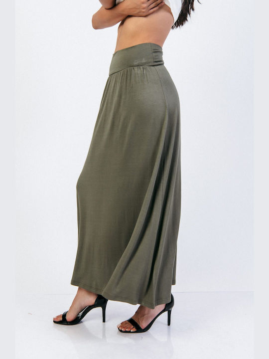 Boutique Maxi Skirt Haki