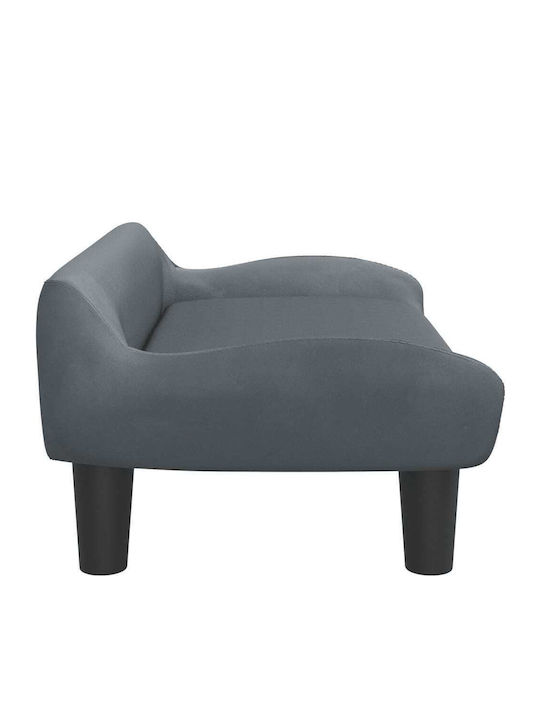 vidaXL Sofa Dog Bed Gray 70x40cm