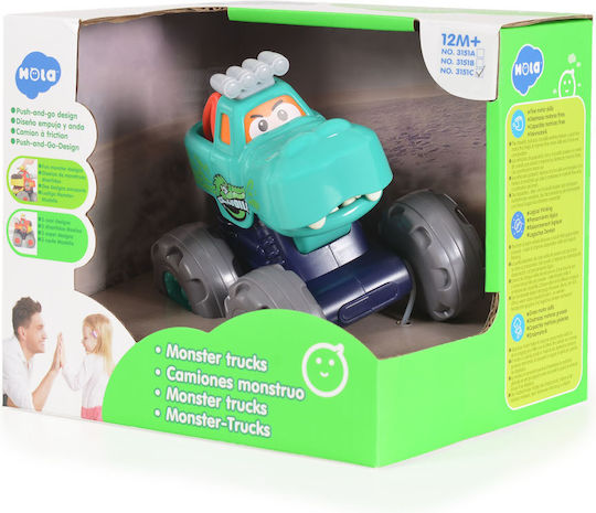 Hola Toys Αυτοκινητάκι Monster Truck Pull Back