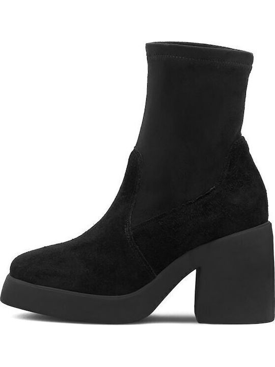 Damen Chelsea Stiefeletten Schwarz