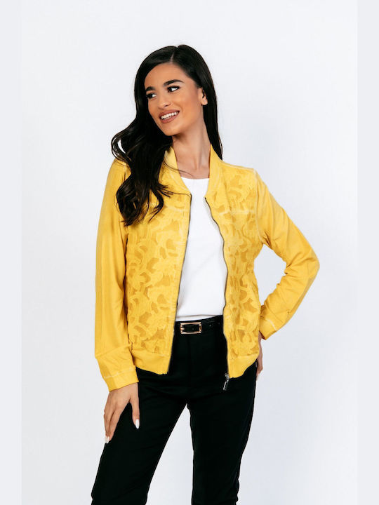 Boutique Damen Jacke Yellow