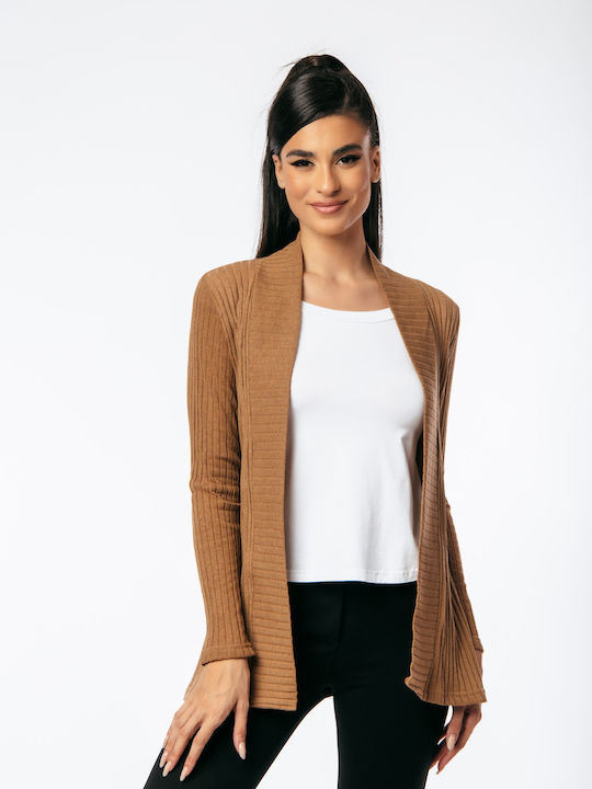Women's Knitted Cardigan Brown
