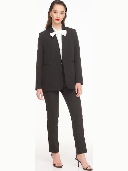 Veto Blazer pentru femei Crep Sacou Black