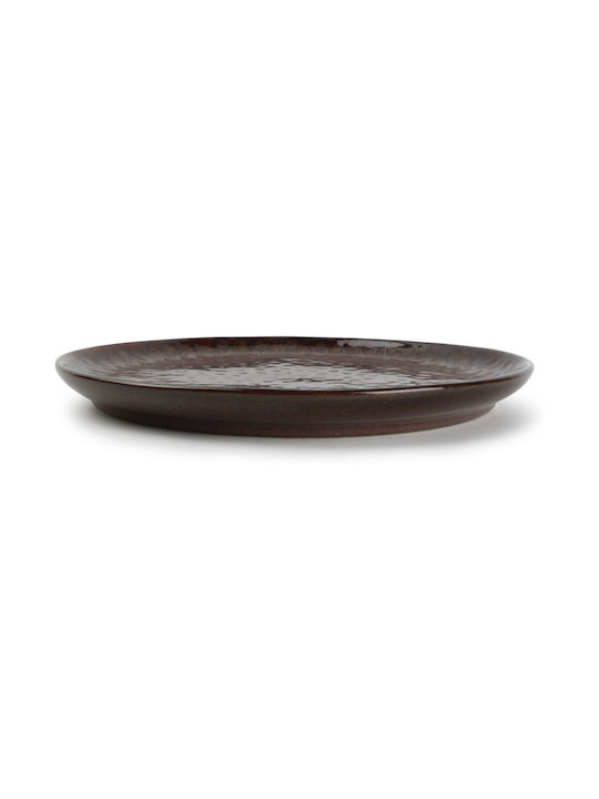 Salt & Pepper Primal Farfurie Deșert Ceramică Maro cu Diametru 21cm