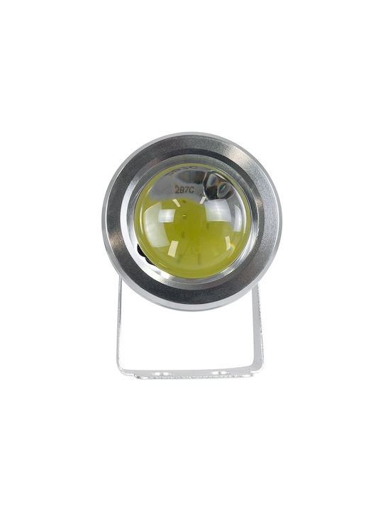 GloboStar Φωτιστικό Προβολάκι LED Εξωτερικού Χώρου 10W με Ψυχρό Λευκό Φως IP67 Γκρι