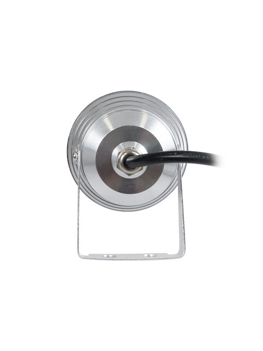 GloboStar Φωτιστικό Προβολάκι LED Εξωτερικού Χώρου 10W με Ψυχρό Λευκό Φως IP67 Γκρι
