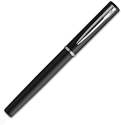 Waterman Allure Set Stilou Fine Negru din Aluminiu cu Albastru Cerneală