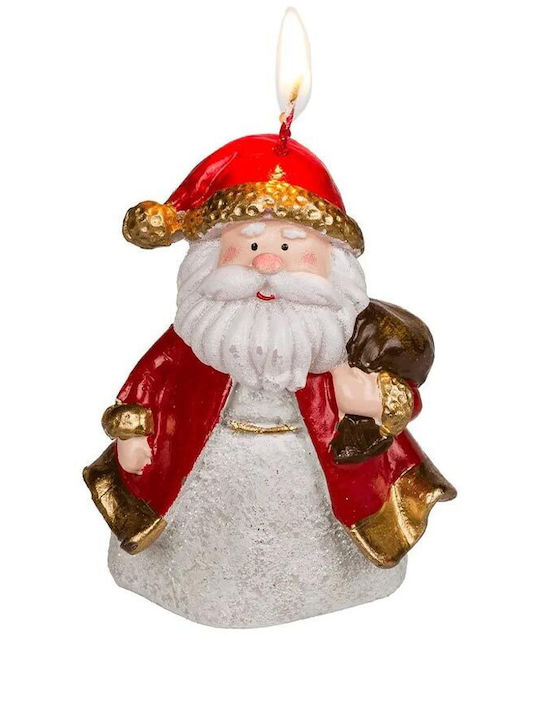 Out of the Blue Χριστουγεννιάτικο Κερί Μπλε Santa 9x8εκ.