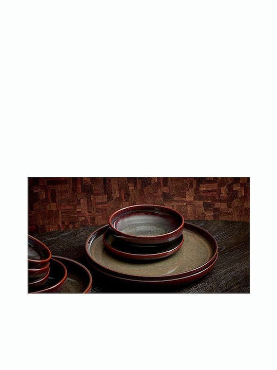 Salt & Pepper Tabo Tabo Πιάτο Ρηχό Κεραμικό Καφέ με Διάμετρο 28cm