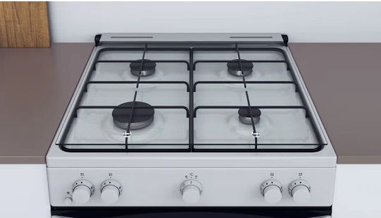 Indesit Gasherd 71Es B60cm. White