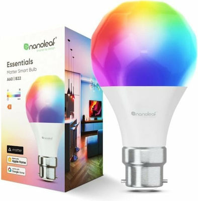 Nanoleaf Smart LED-Lampe 9W für Fassung B22 und Form A60 RGB