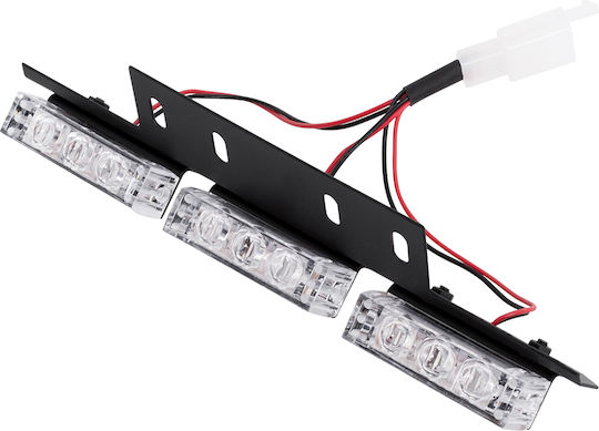 GloboStar Μπάρα Σήμανσης Αυτοκινήτου LED 10 - 30V Αδιάβροχη με Πορτοκαλί Φωτισμό