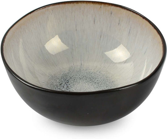 Salt & Pepper Lunar Lunar Serving Bowl Round Ceramic Gray with Diameter 13cm